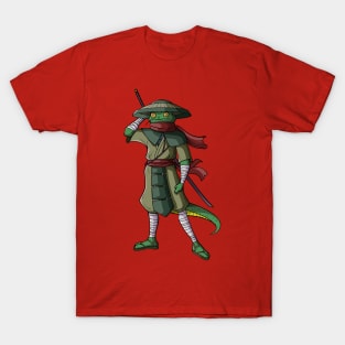 Samurai lizard illustration T-Shirt